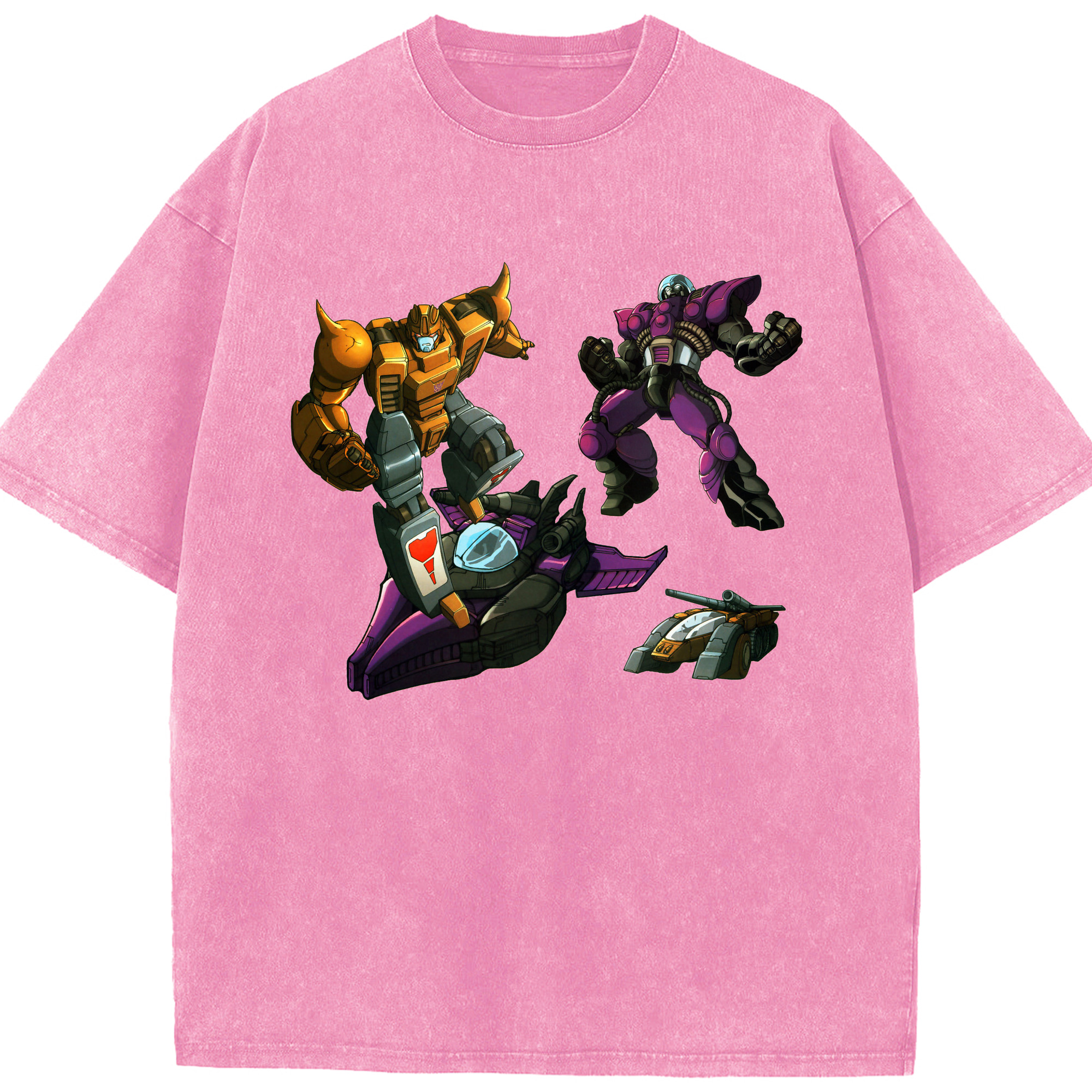 （画像用）  綿100% ヴィンテージ風 半袖Tシャツ（フロントプリント）